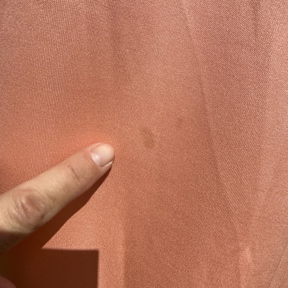 Vtg 70s Peach Lace Maxi Dress Sheer Sleeve Prairie Romantic Union Made Victorian - Picture 2 of 15